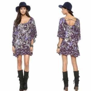 Free People Heart of Gold Boho Mini Dress-Size XS